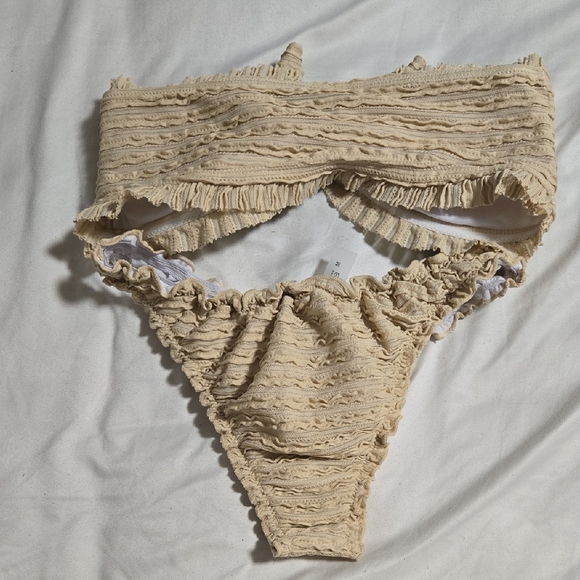 Textured Tan Bikini Set - Picture 2 of 2